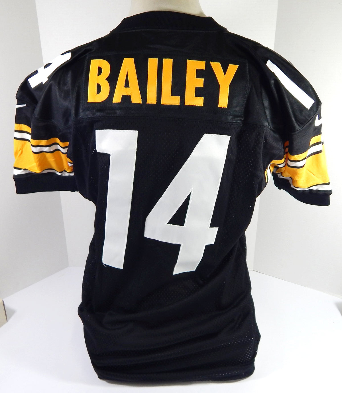 1997 Pittsburgh Steelers Bailey #14 Game Issued Black Jersey 48 DP49472