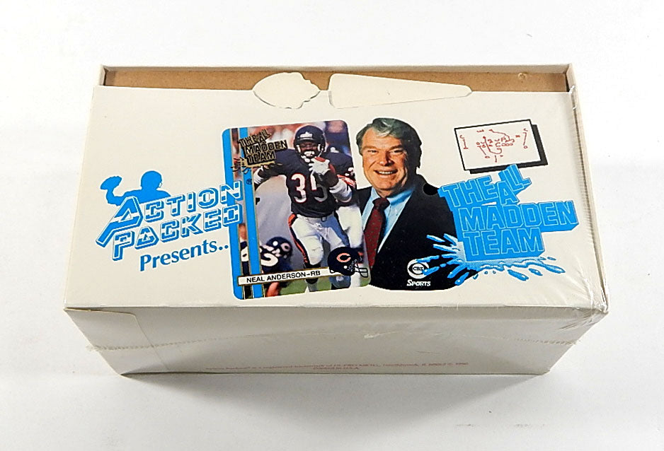 1990 Action Packed Football All Madden Team Box Sealed (36 Packs)