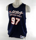 1990s Team USA Basketball #97 Game Issued Navy Practice Jersey 2XL DP70320