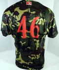 2018 Clearwater Threshers #46 Game Issued Green Camo Jersey Miltary Night 46 35