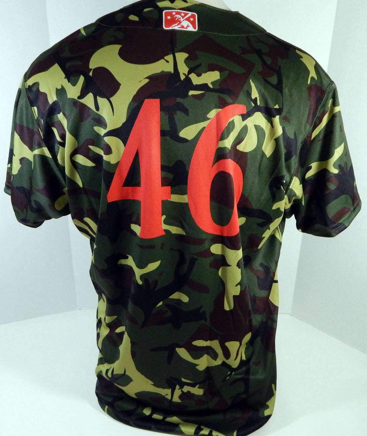 2018 Clearwater Threshers #46 Game Issued Green Camo Jersey Miltary Night 46 35