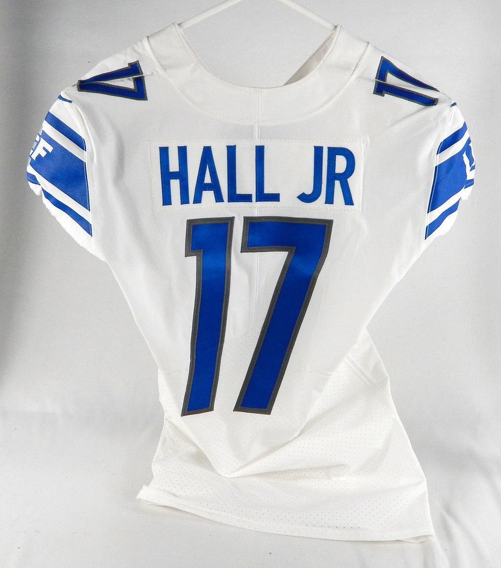 2019 Detroit Lions Marvin Hall #17 Game Issued White Jersey 40 DP68658 Pic2