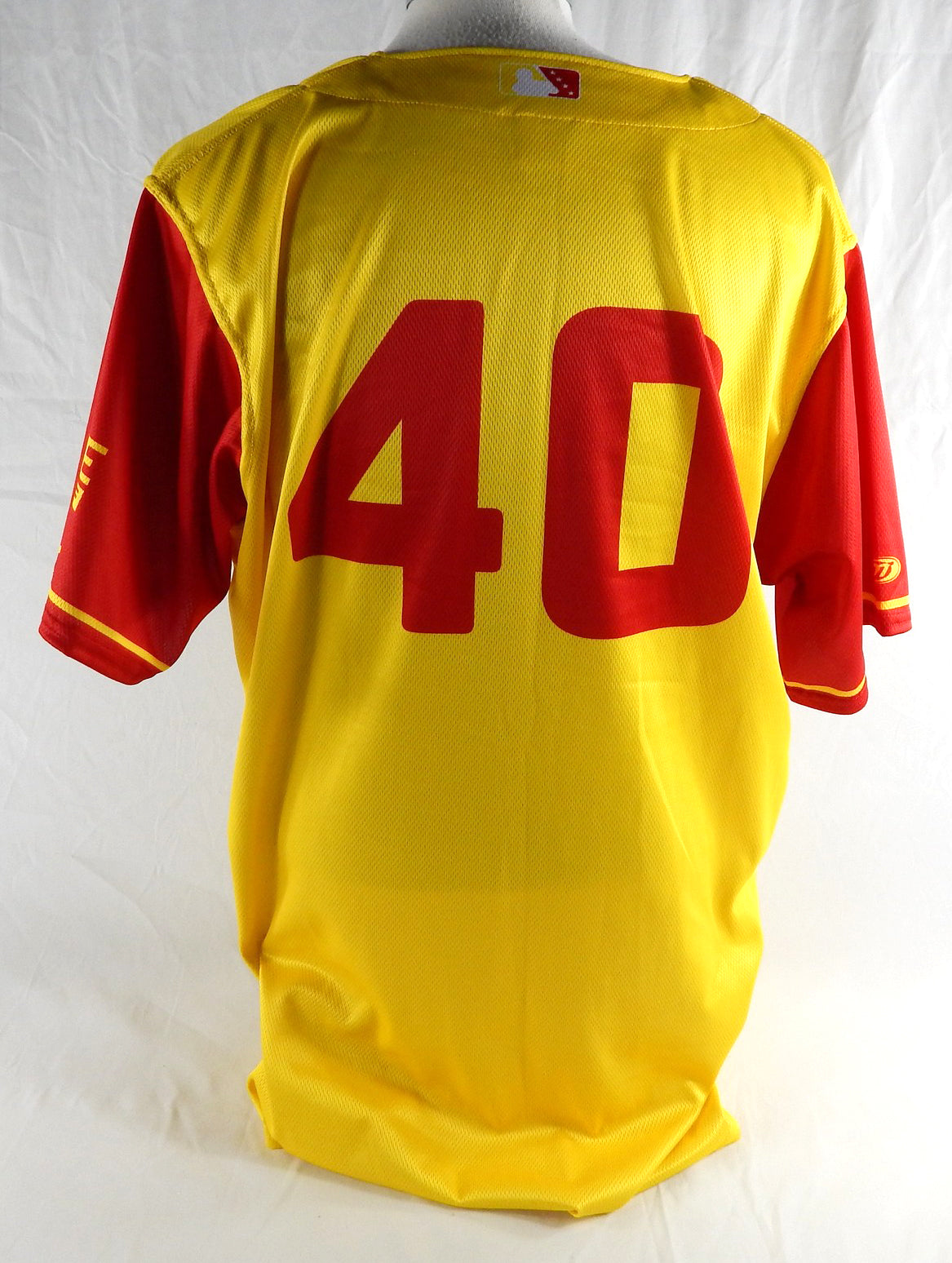 2024 Wisconsin Timber Rattlers #40 Game Issued Yellow Jersey Rescue Hi-Surf 50 1 Pic2