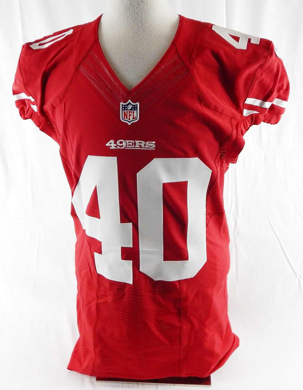 2015 San Francisco 49ers Kendall Gaskins #40 Game Issued Red Jersey 42 860