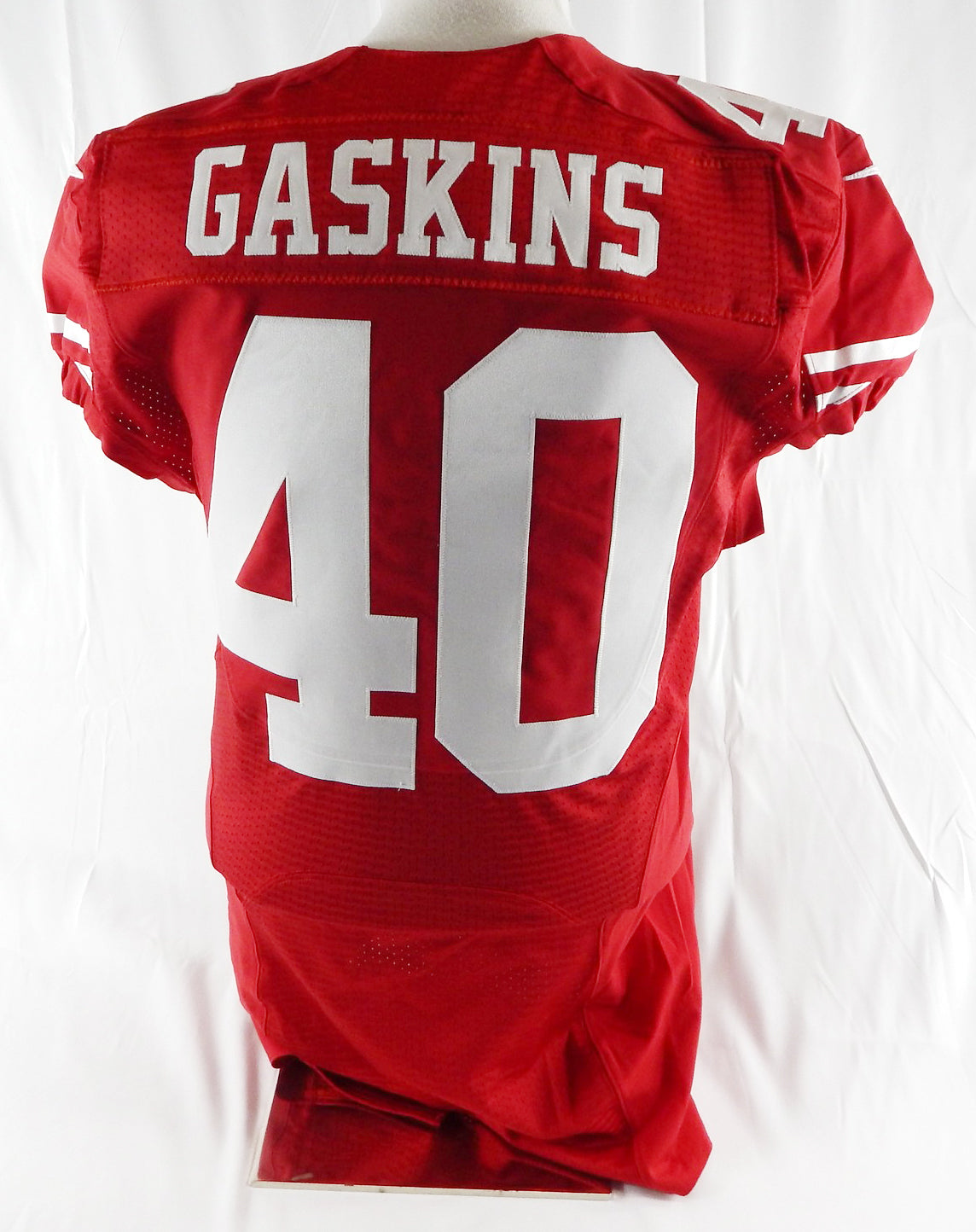 2015 San Francisco 49ers Kendall Gaskins #40 Game Issued Red Jersey 42 860 Pic2