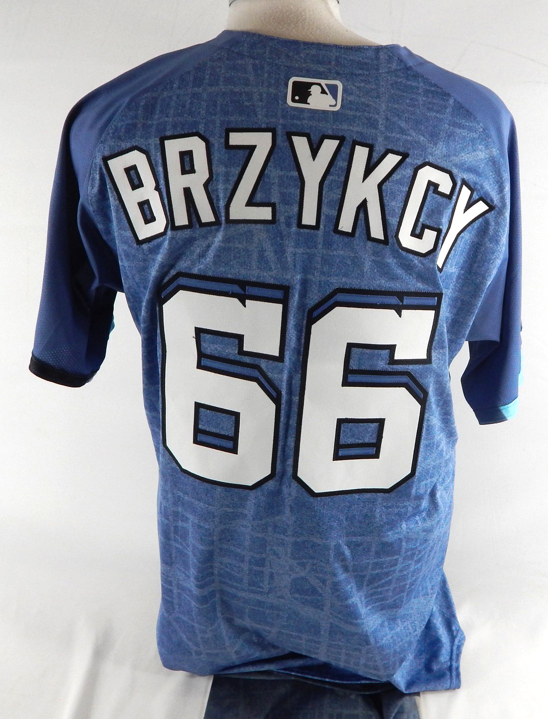 2025 Washington Nationals Zach Brzykcy #66 Game Issued Blue Jersey City Con 16 Pic2