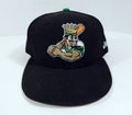 2018 Clinton Lumberkings Game Used Black Louie Hat LBKNG0021