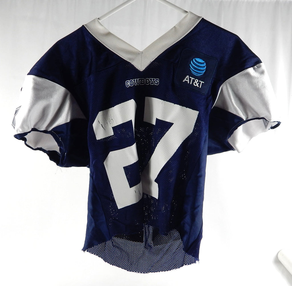 2024 Dallas Cowboys Amani Oruwariye #27 Game Used Navy Practice Jersey 46 DP88752