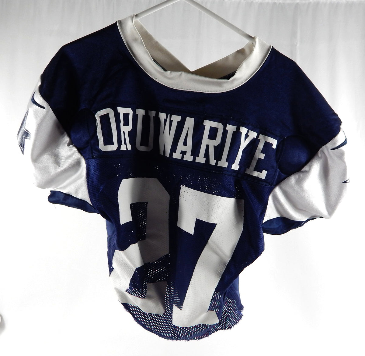 2024 Dallas Cowboys Amani Oruwariye #27 Game Used Navy Practice Jersey 46 DP88752 Pic2