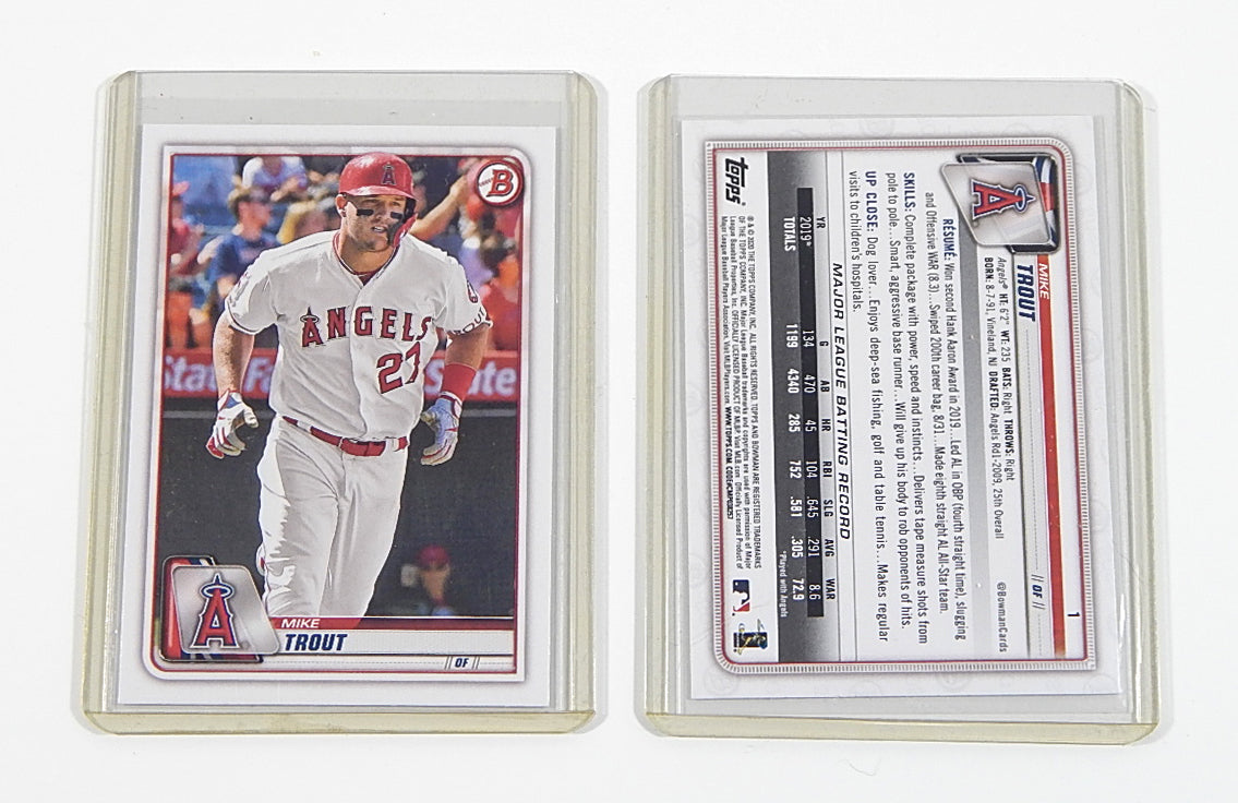 Lot of (12) 2020 Bowman Mike Trout #1 Nm/Mt Pic2