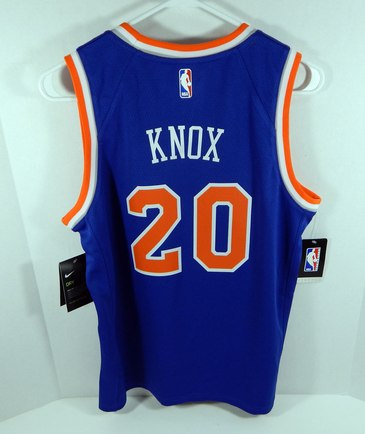 Youth New York Knicks Kevin Knox #20 Blue Icon Jersey Swingman M Nike NWT SS L