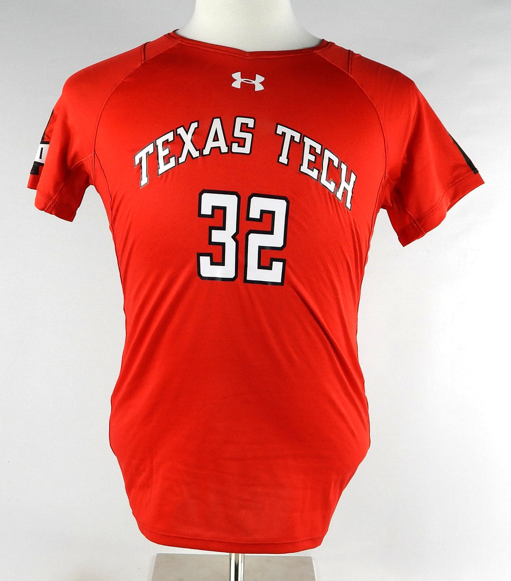 2017 Texas Tech Red Raiders #32 Game Used Red Jersey Womens Soccer M 514