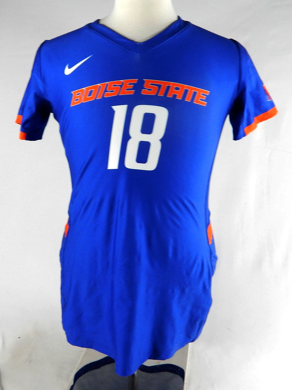 2023 Boise State Broncos #18 Game Used Blue Jersey Womens Soccer L 847