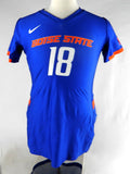 2023 Boise State Broncos #18 Game Used Blue Jersey Womens Soccer L 847