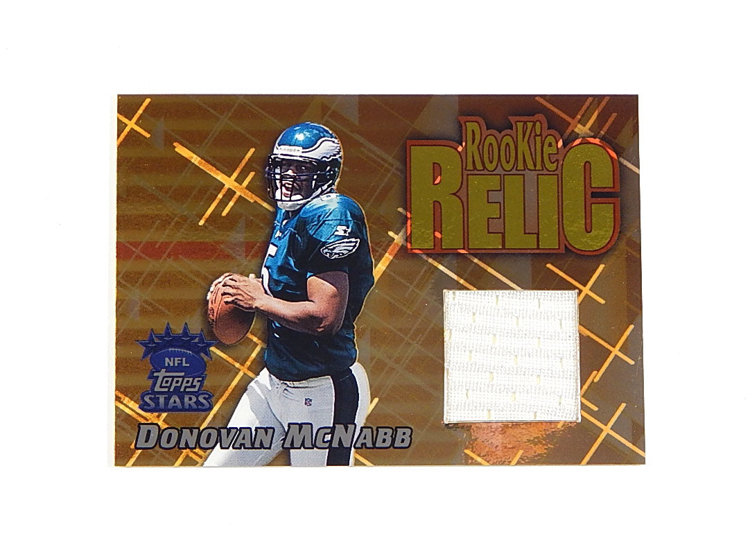 1999 Topps Stars Rookie Relics Donovan McNabb RC #RR3 Worn Jersey