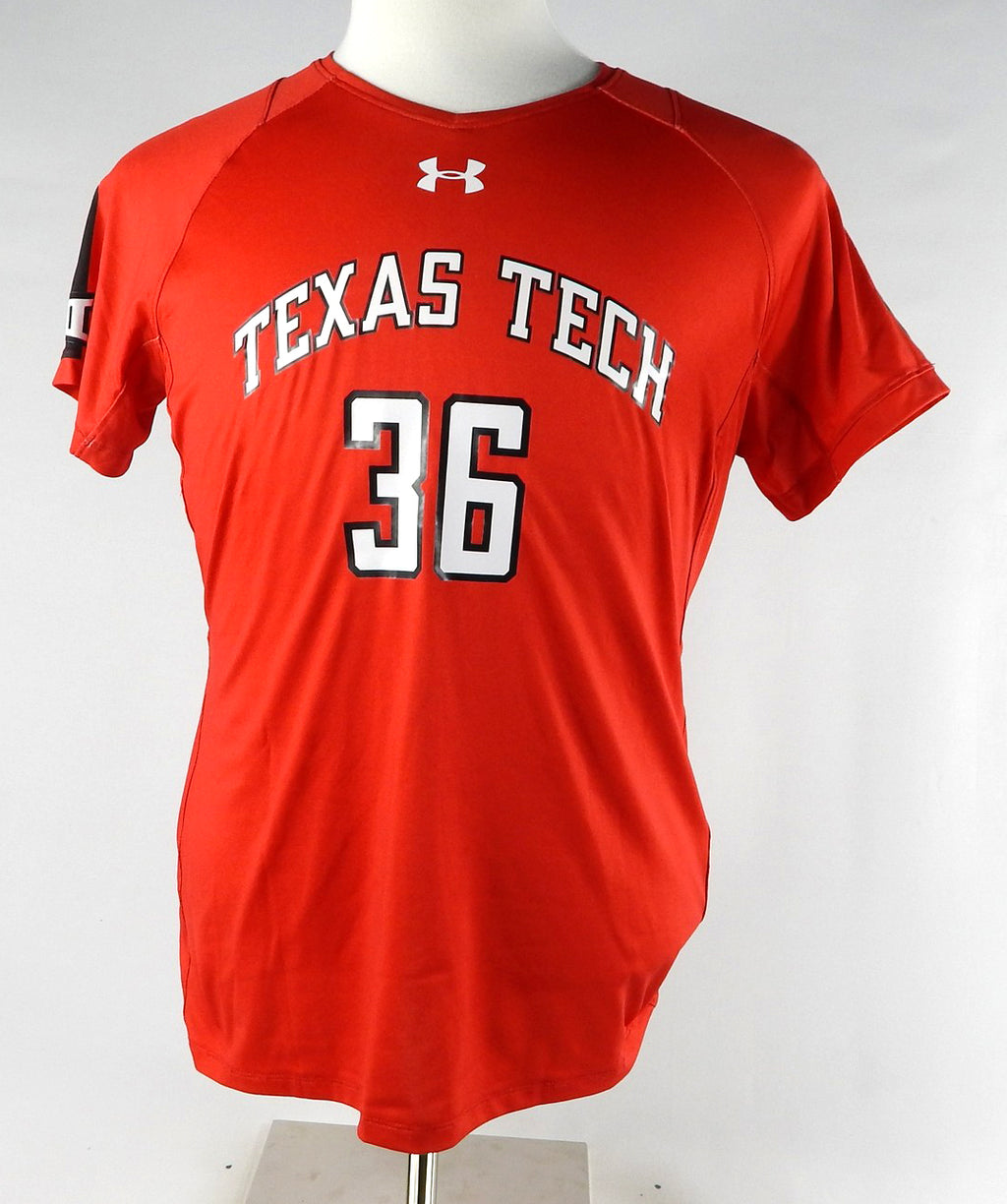 2017 Texas Tech Red Raiders #36 Game Used Red Jersey Womens Soccer L 516