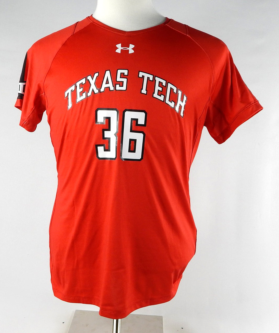 2017 Texas Tech Red Raiders #36 Game Used Red Jersey Womens Soccer L 516