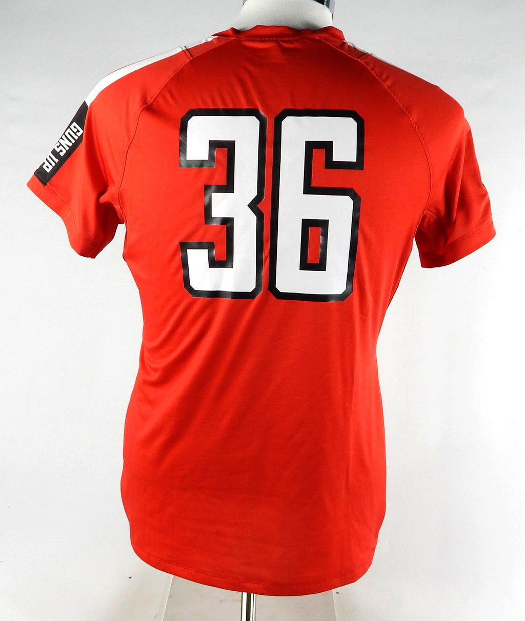 2017 Texas Tech Red Raiders #36 Game Used Red Jersey Womens Soccer L 516 Pic2