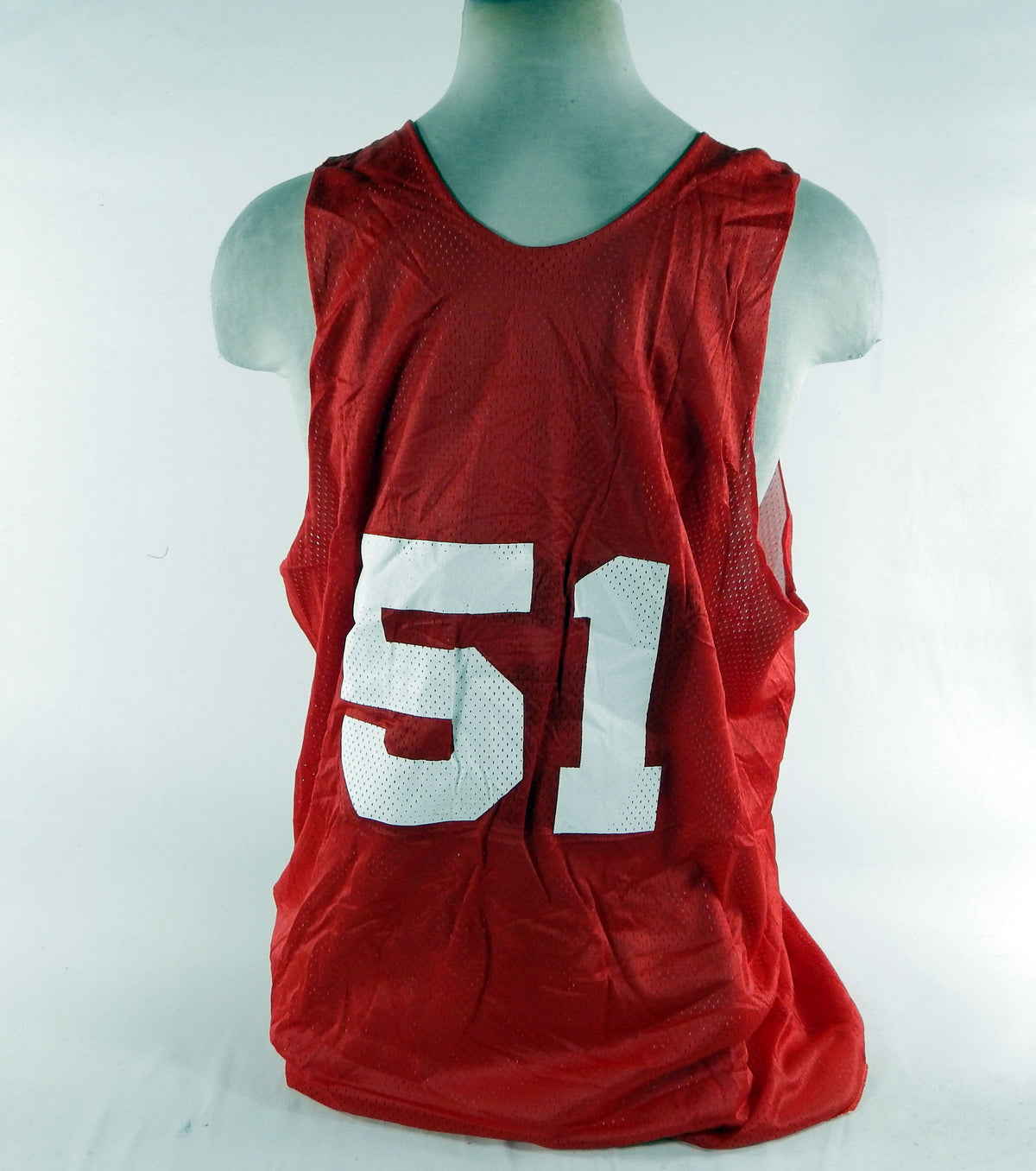 1990s Atlanta Hawks #51 Game Issued Red Practice Jersey 3XL DP70325 Pic2