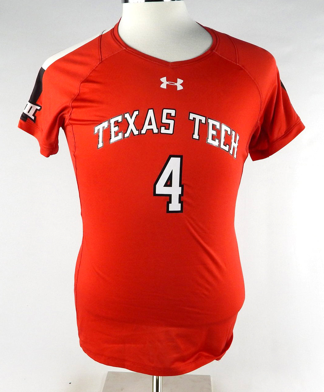 2017 Texas Tech Red Raiders #4 Game Used Red Jersey Womens Soccer M 517