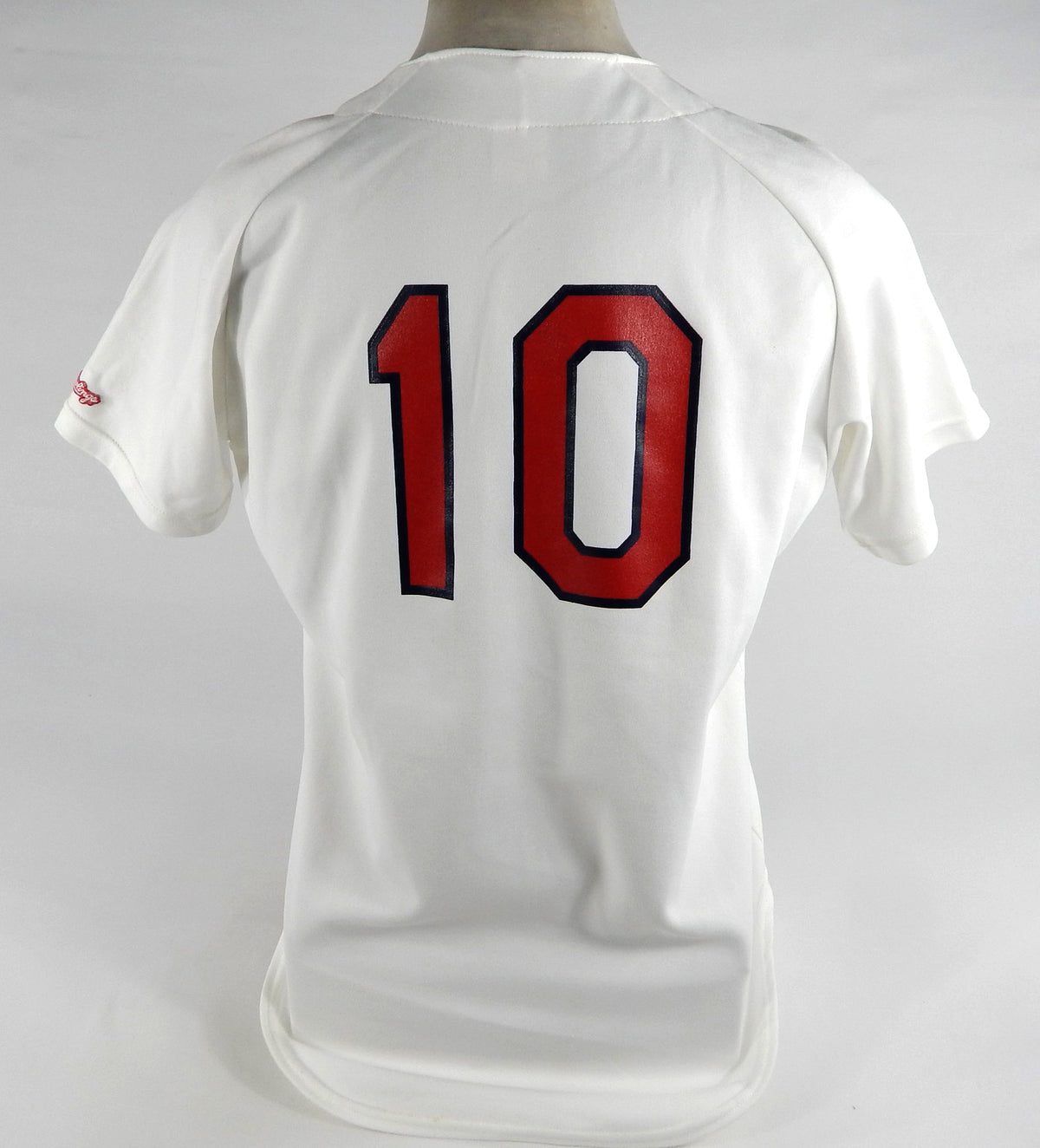 1990s St Petersburg Cardinals #10 Game Used White Jersey 44 DP71557