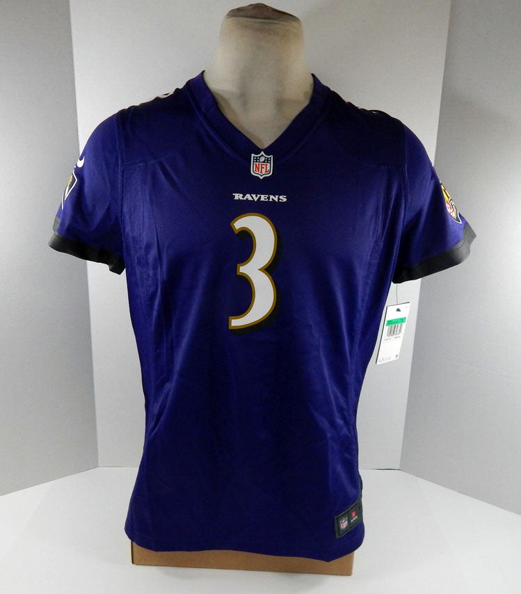 Women's Baltimore Ravens Odell Beckham Jr #3 Purple Game Jersey Nike NWT XL 78S