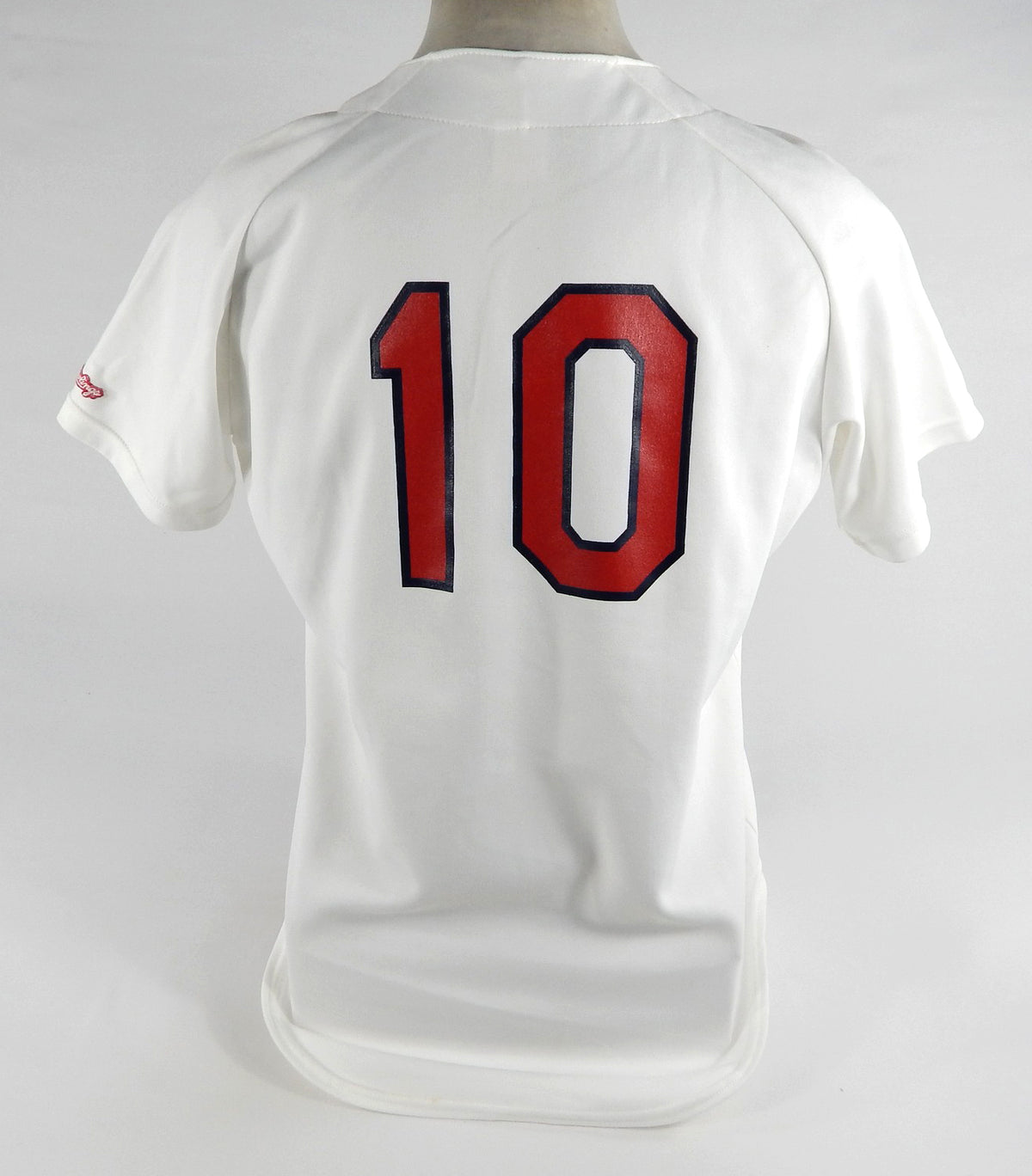 1990s St Petersburg Cardinals #10 Game Used White Jersey 44 DP71557 Pic2
