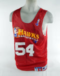 1990s Atlanta Hawks #54 Game Issued Red Practice Jersey 2XL DP70326