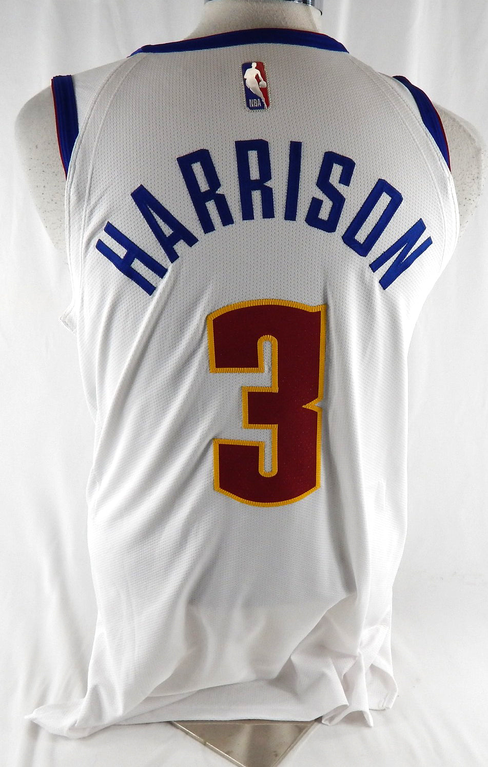 2020-21 Denver Nuggets Shaquille Harrison #3 Game Issued White Jersey Earned 0 Pic2