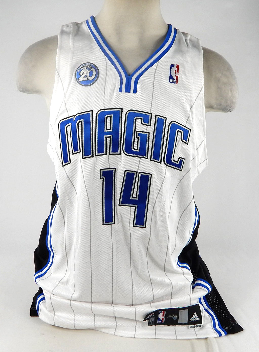 2008-09 Orlando Magic Gortat #14 Game Issued White Jersey 20 A Patch 46 6 Pic2