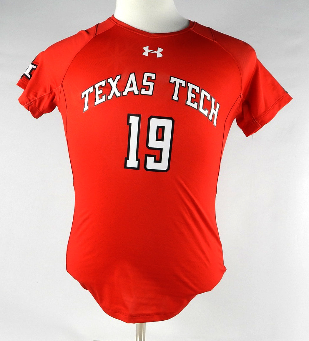 2017 Texas Tech Red Raiders #19 Game Used Red Jersey Womens Soccer S 520