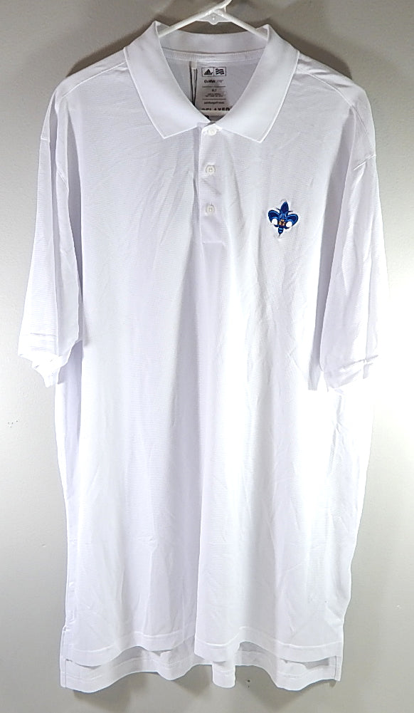 New Orleans Hornets Adidas Climalite Team Issued Polo Shirt 3XL White