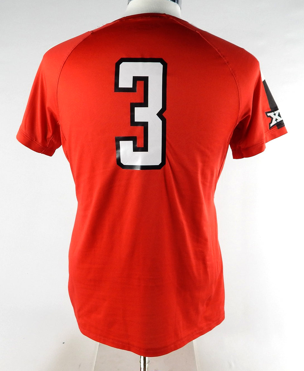2017 Texas Tech Red Raiders #3 Game Used Red Jersey Womens Soccer L 521 Pic2