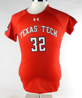 2017 Texas Tech Red Raiders #32 Game Used Red Jersey Womens Soccer S 522