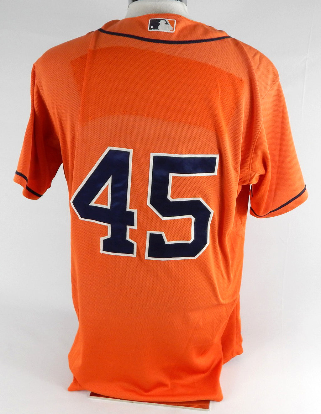 2013-17 Houston Astros #45 Game Used Orange Jersey NP Rem 44 062 Pic2