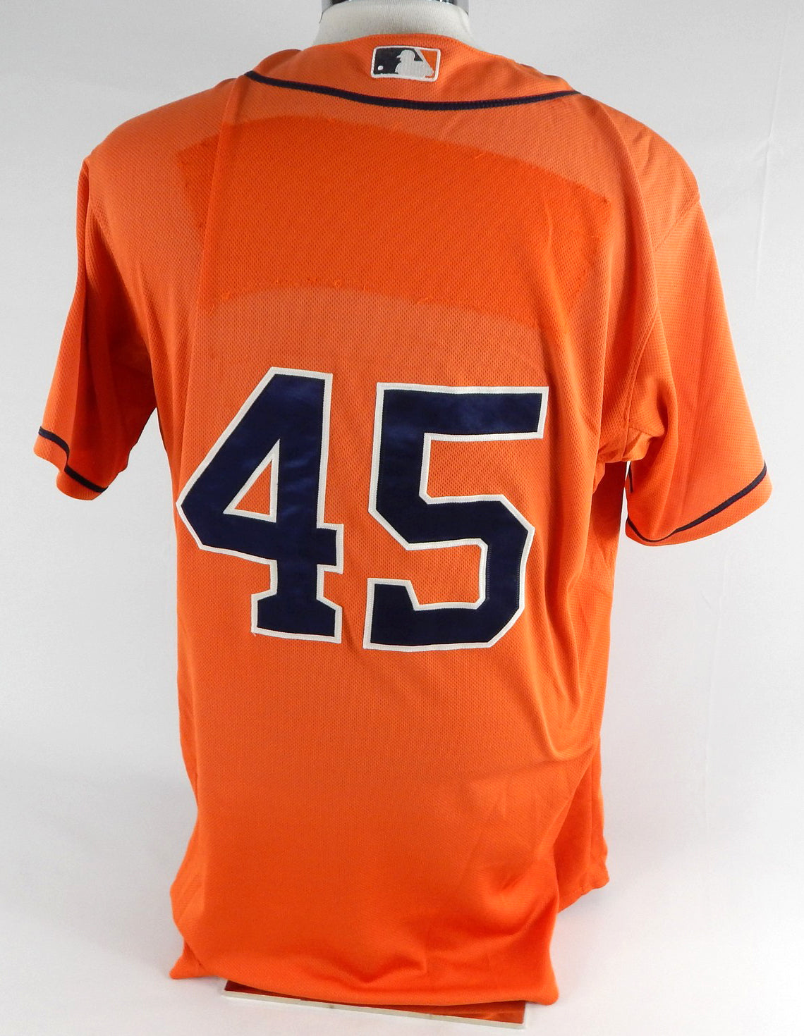 2013-17 Houston Astros #45 Game Used Orange Jersey NP Rem 44 062 Pic2