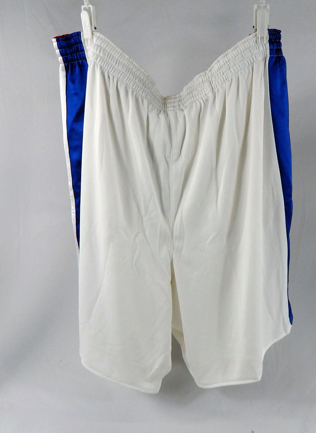 2000s Detroit Pistons Game Issued White Basketball Shorts Size 48 29 Pic2