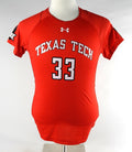2017 Texas Tech Red Raiders #33 Game Used Red Jersey Womens Soccer M 523