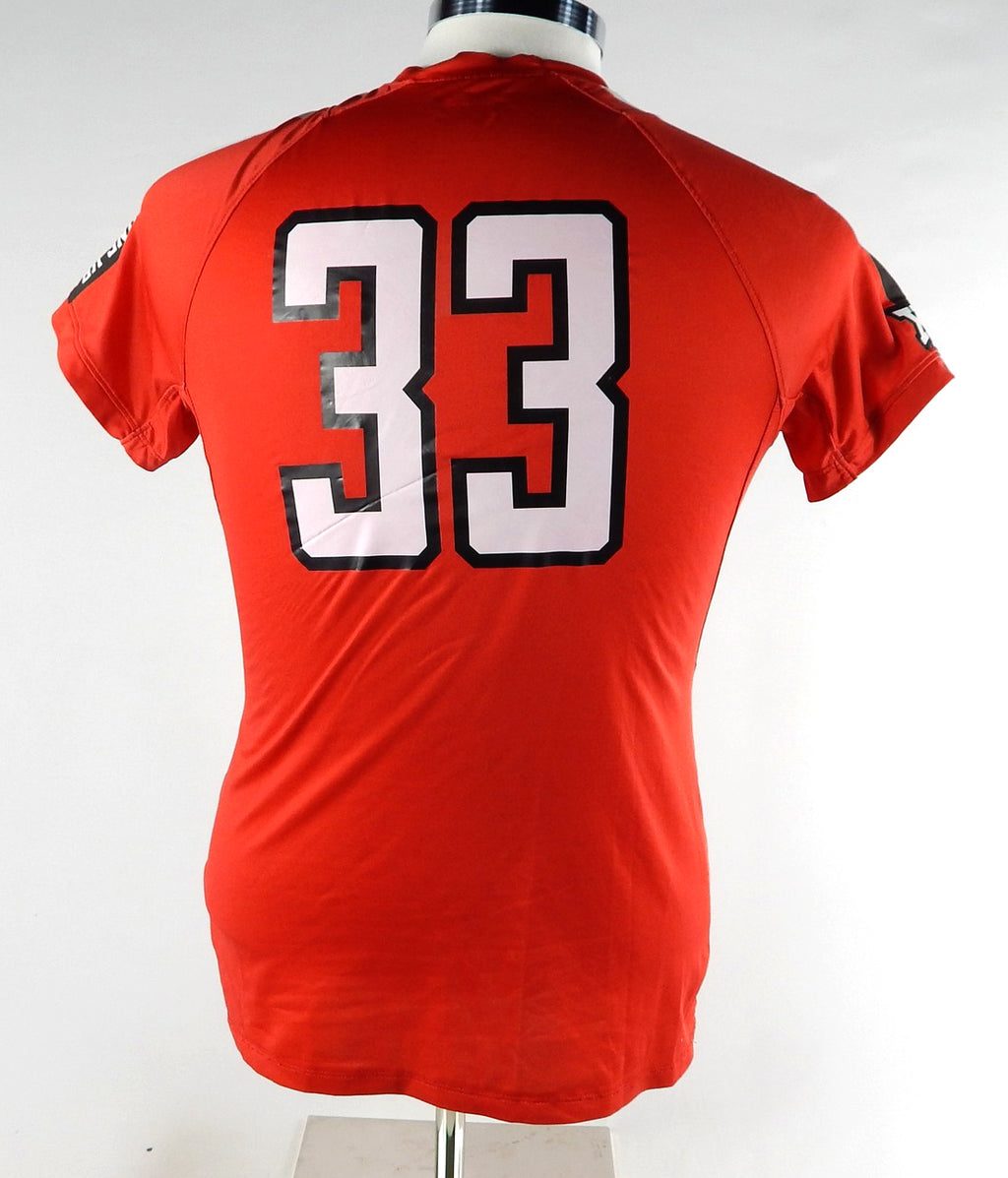 2017 Texas Tech Red Raiders #33 Game Used Red Jersey Womens Soccer M 523 Pic2