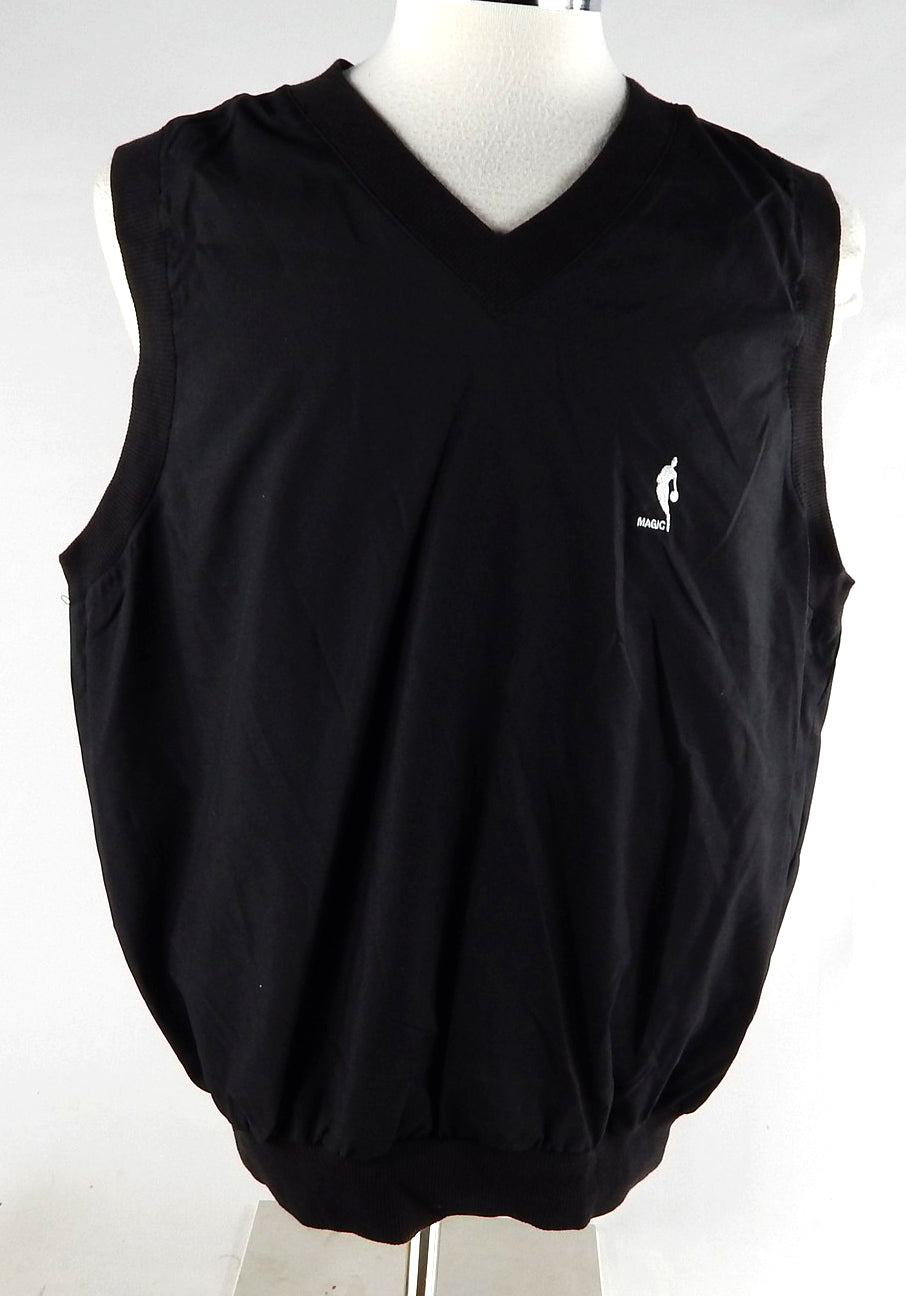 2000s Orlando Magic Team Issued Black Coaches Vest Shirt L 855
