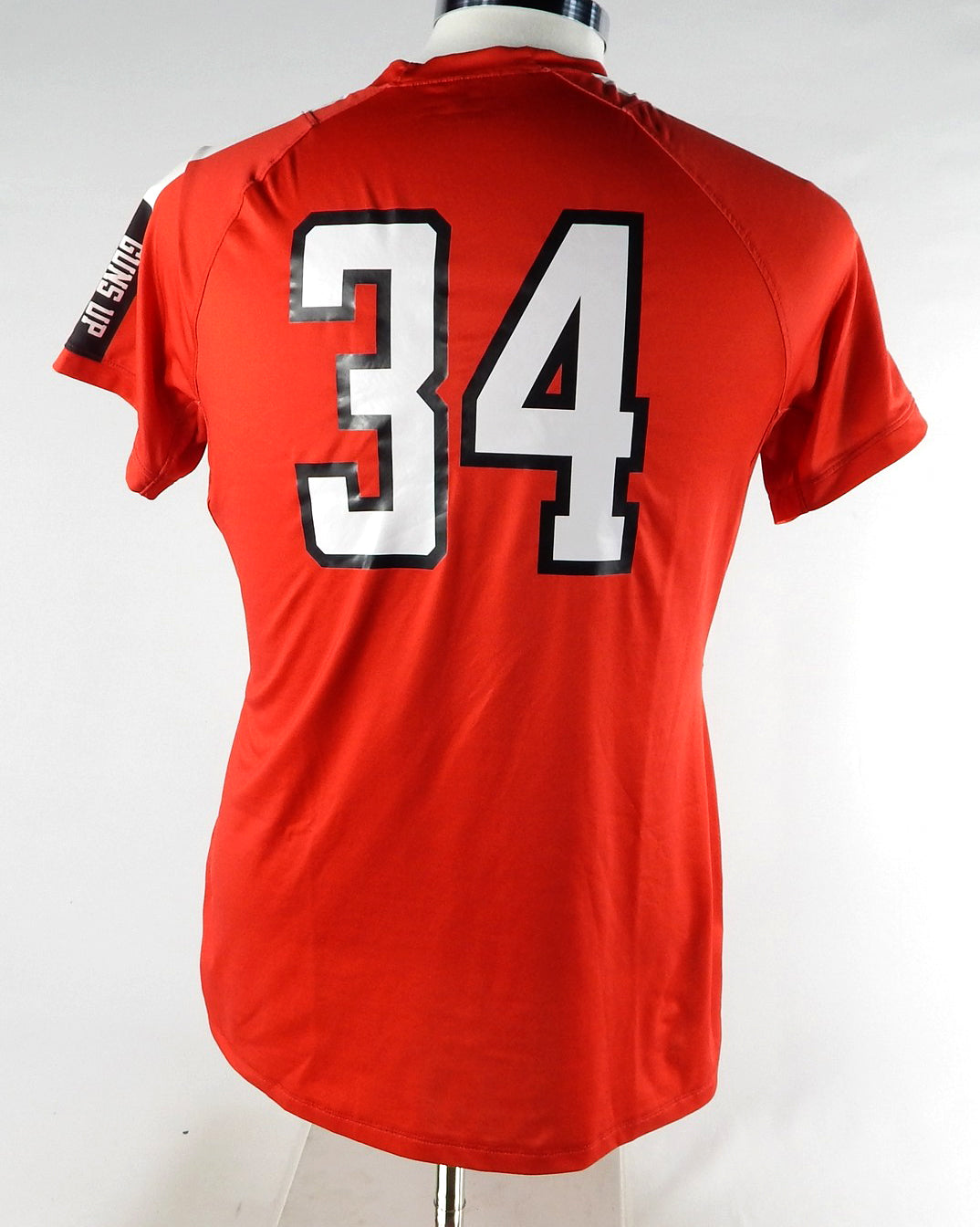 2017 Texas Tech Red Raiders #34 Game Used Red Jersey Womens Soccer L 524 Pic2