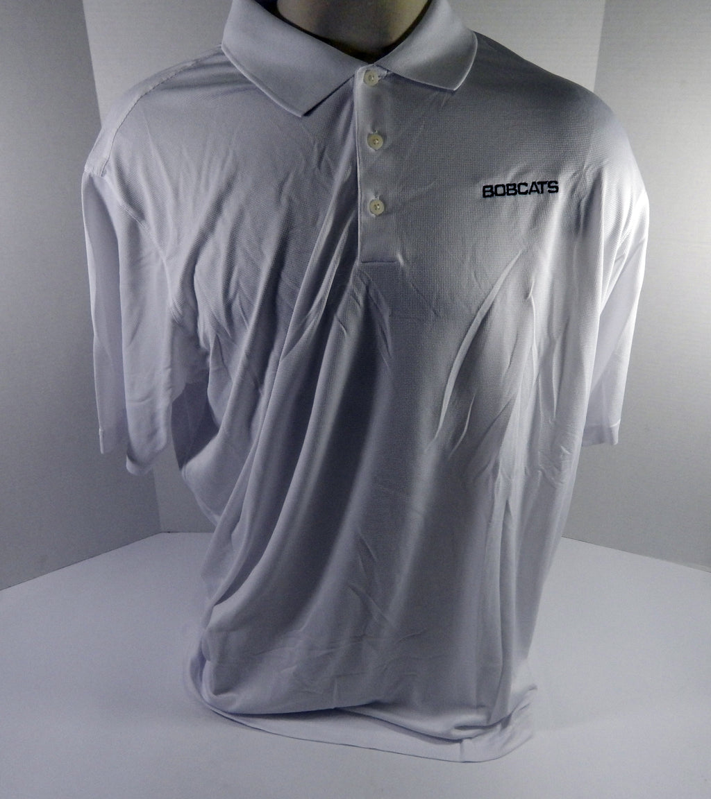 2012-13 Charlotte Bobcats Team Issued White Polo Shirt 2XL DP52207