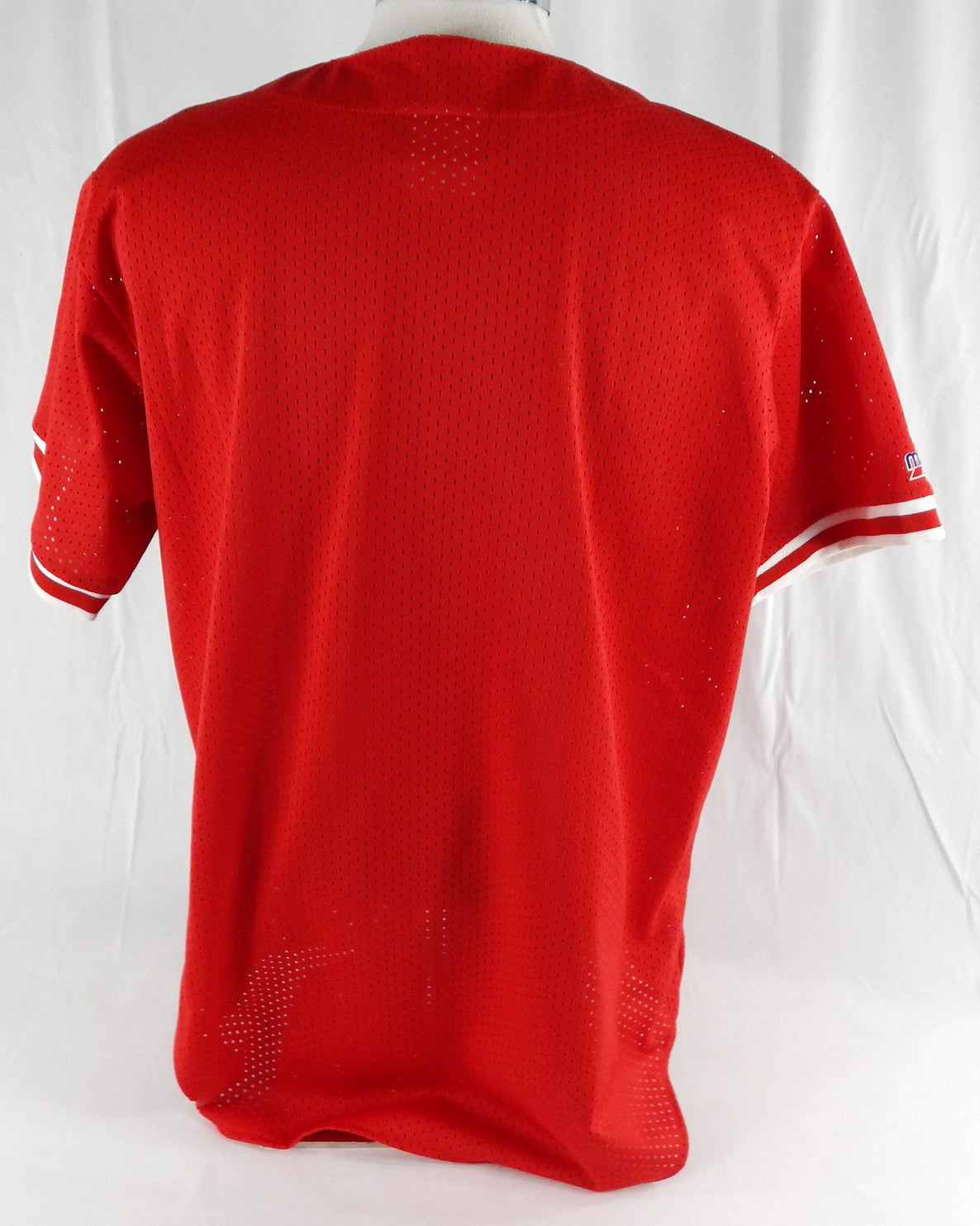 2000s Mens Philadelphia Phillies Blank Authentic Red Jersey BP ST Majestic XL 5 Pic2