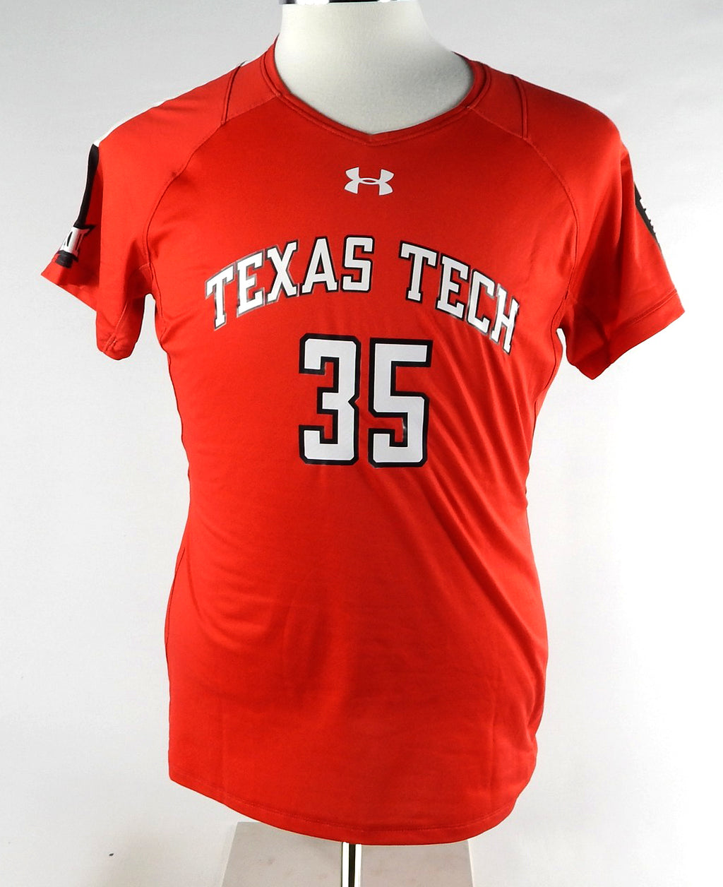 2017 Texas Tech Red Raiders #35 Game Used Red Jersey Womens Soccer L 526