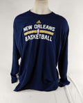 2015-16 New Orleans Pelicans Team Issued Navy Longsleeve Training Shirt 4XLT 33