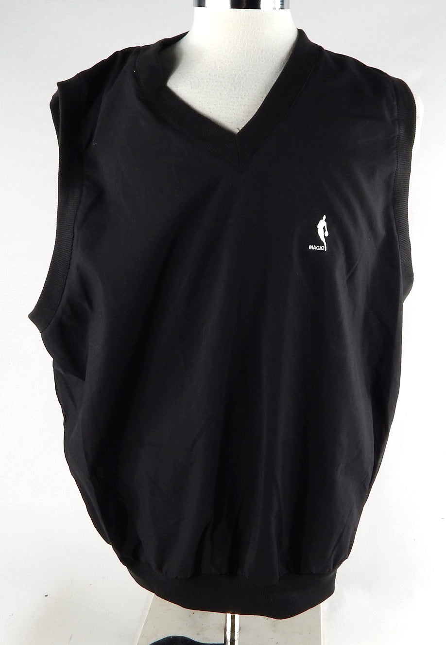 2000s Orlando Magic Game Used Black Coaches Vest Shirt XL 860