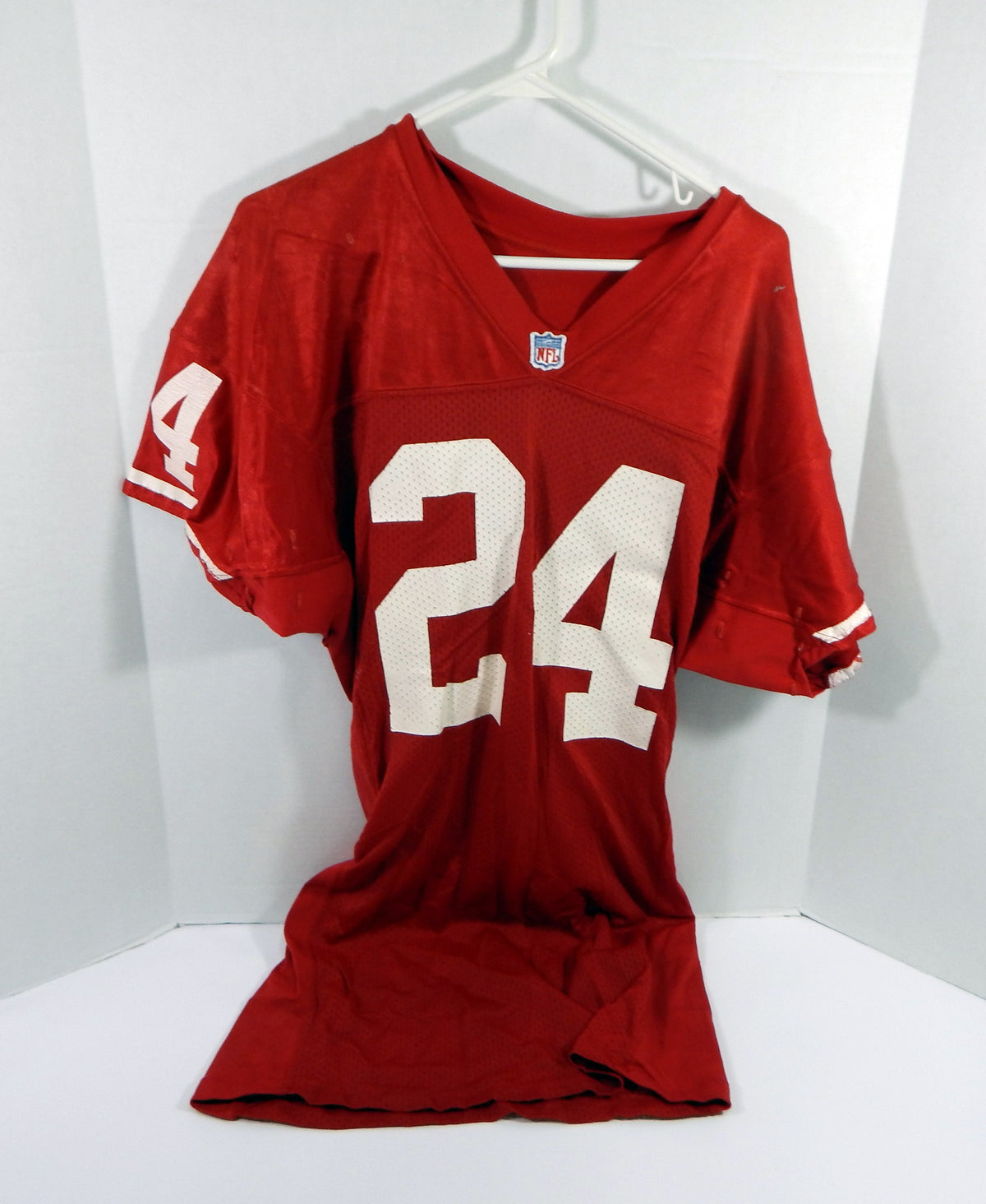 1990s San Francisco 49ers #24 Game Used Red Jersey DP34742