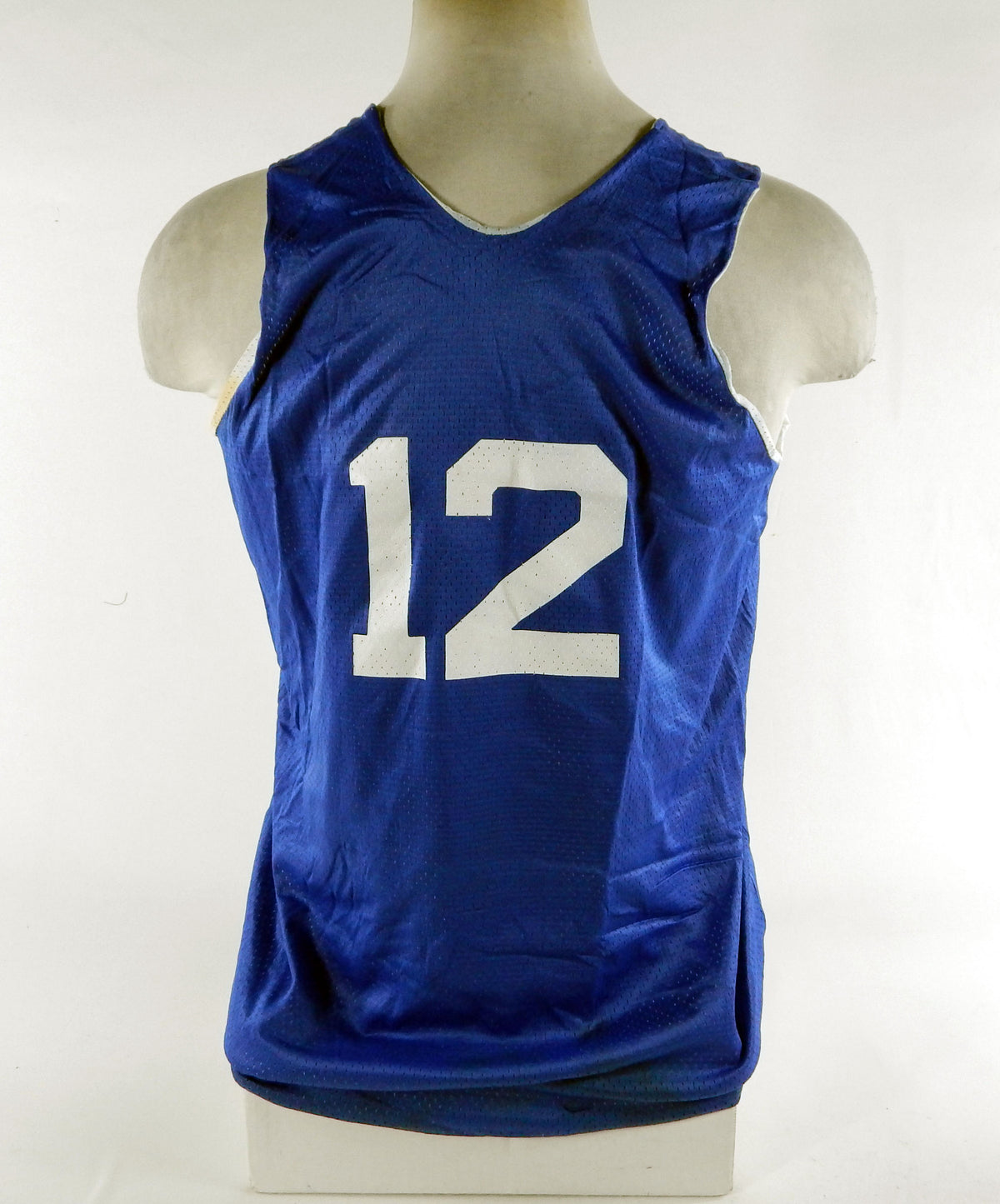 1990s Team USA Basketball #12 Game Issued Blue Practice Jersey DP70333 Pic2