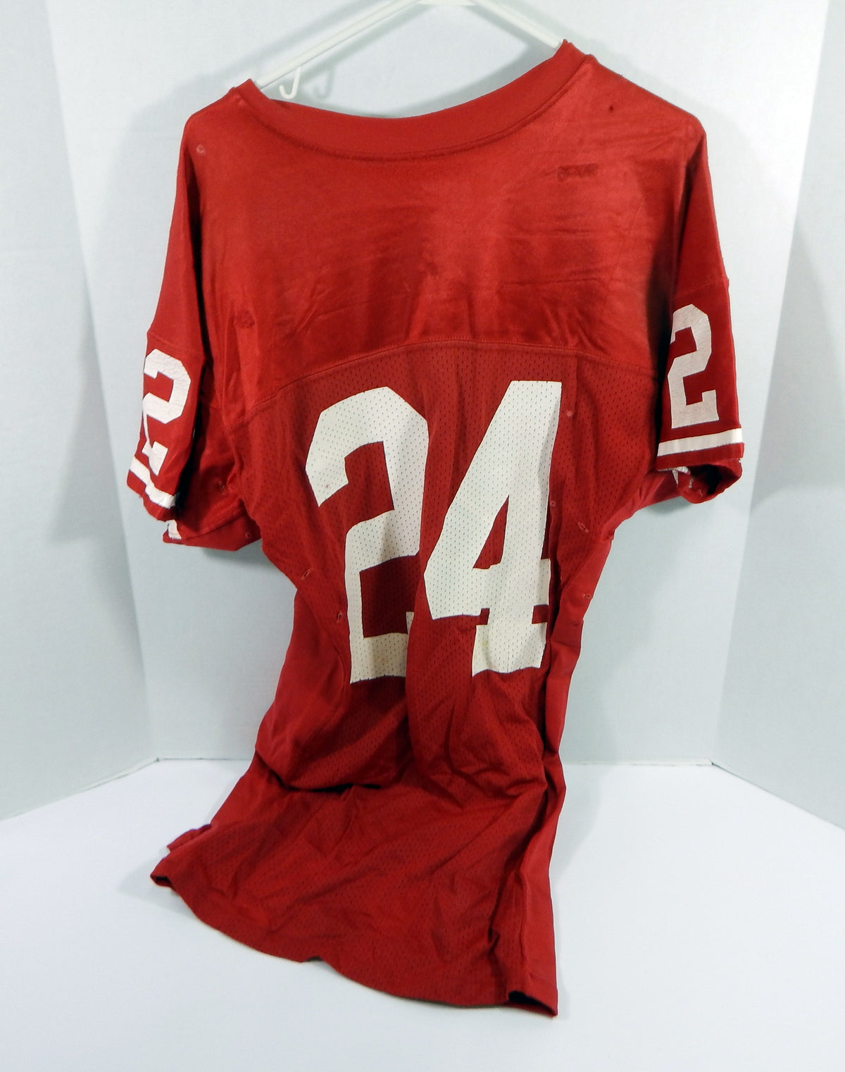 1990s San Francisco 49ers #24 Game Used Red Jersey DP34742 Pic2