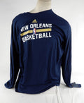 2015-16 New Orleans Pelicans Team Issued Navy Longsleeve Training Shirt 4XLT 34